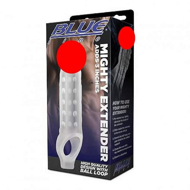 18DSC,Sex Toys,BLUE line - Mighty Extender  Penis Sleeve,4890808224328