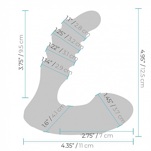 18DSC,成人用品,BLUE line - Prodder 無線搖控矽膠拉珠前列腺震動器,4890808254141