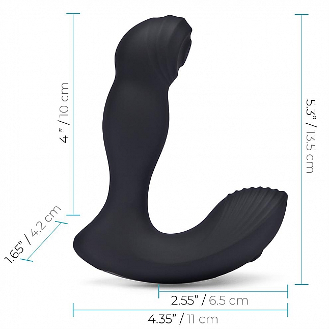 18DSC,Sex Toys,BLUE line - Thumper Vibration and Pulsation Prostate Massager,4890808254158