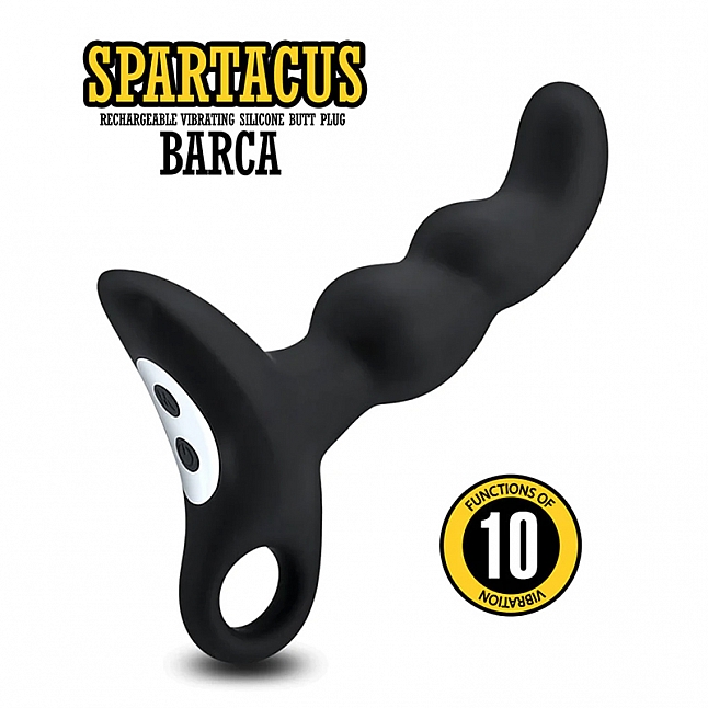 18DSC,Sex Toys,Royal Kraken - Spartacus BARCA Rechargeable Vibrating Butt Plug,6970670350313