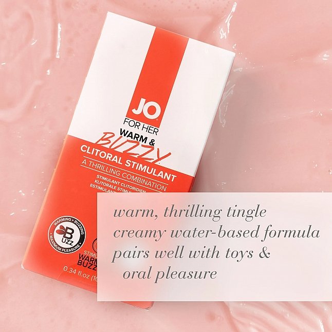 18DSC,成人用品,System Jo - Warm & Buzzy 2 合 1 女性高潮水性乳霜 10ml,796494412169