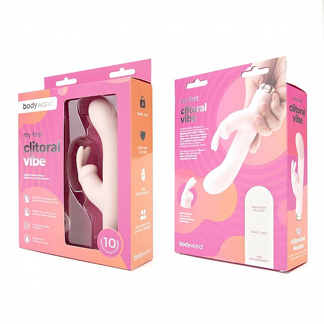 18DSC,成人用品,bodywand - My First Clitoral Vibe 強力震動兔頭按摩棒,848416009718